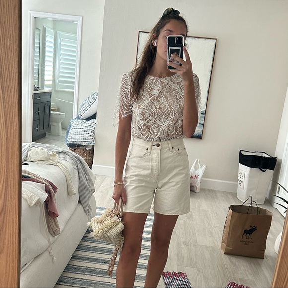 Express white lace blouse - Picture 2 of 4